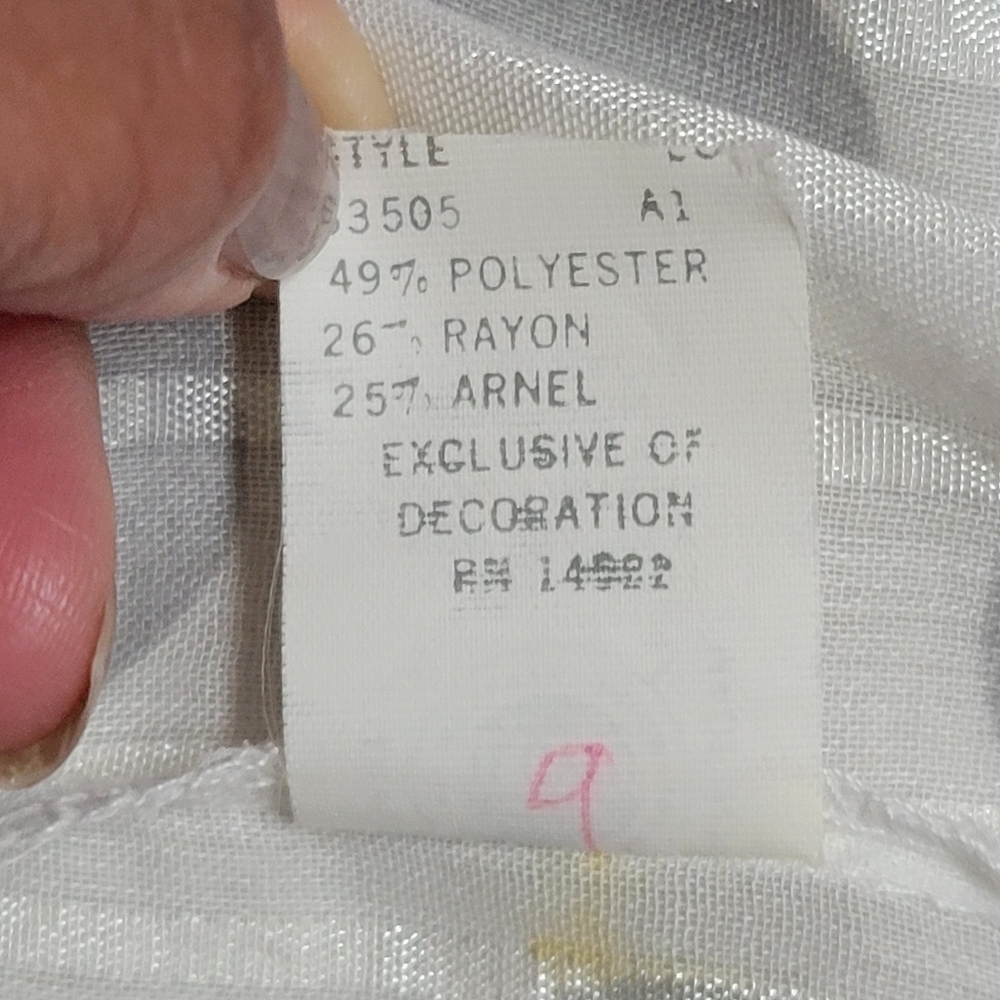 Vintage Christian Dior Lounge Wear Polka Dot Babydoll Dressing Gown. - Picture 10 of 16